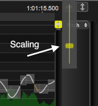 Warp - pitch scaling control